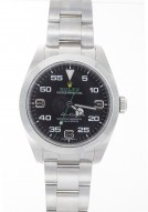 Pre-Owned 3640 Rolex Stainless AirKing with Black Arabic Dial
